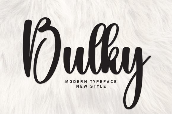 Bulky: A Sweet Handwritten Font for Creative Projects