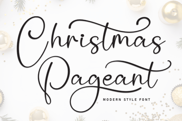Christmas Pageant: An Enchanting Handwritten Font for Your Designs